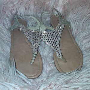 TOP MODA GOLD METALLIC FLATS SIZE 8